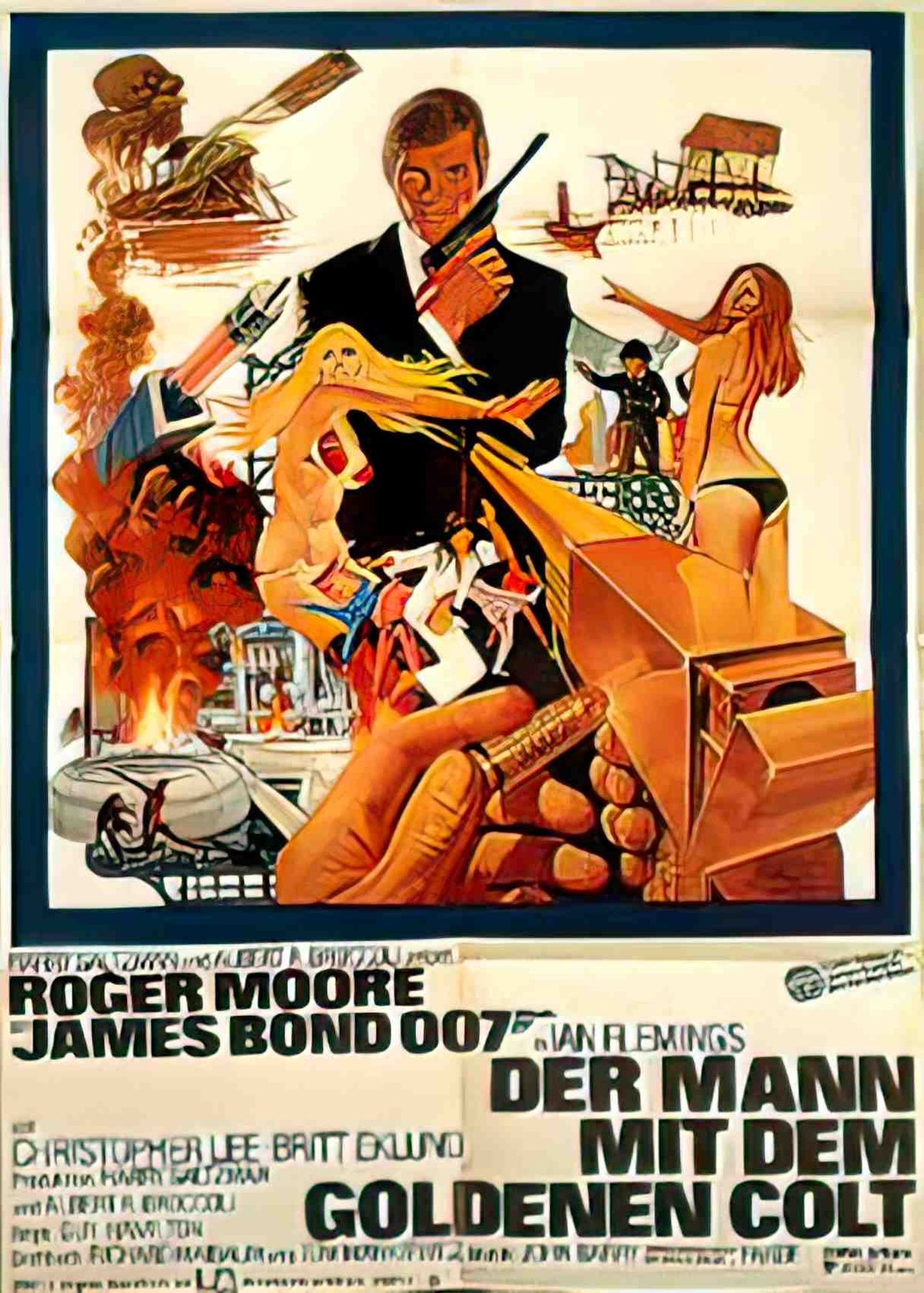 homme au pistolet german Advert A4 Photo Print