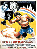 homme aux mains argile pt Advert A4 Photo Print