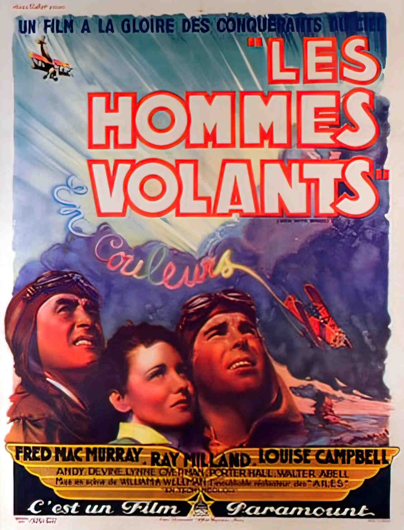 hommes volants les Advert A4 Photo Print