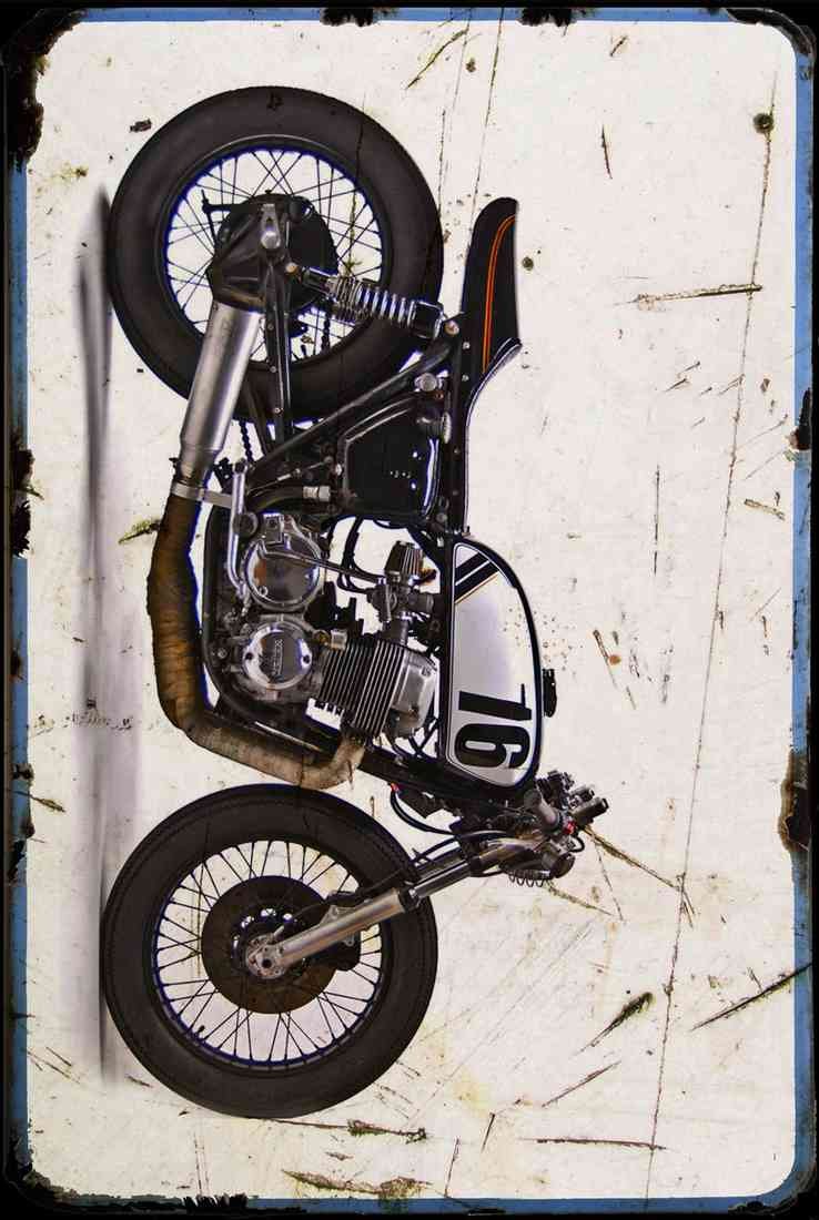 honda cb750 classic cafe racer A4 Photo Print