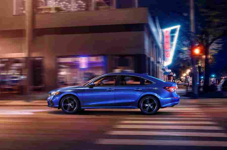 honda civic sedan 2021 7100 9 Car A4 Photo Print