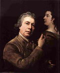 honeE Self Portrait with Image of his Wife Art A4 Photo Print