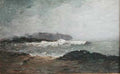 honeY Coastal Scene with Breaking Waves Art A4 Photo Print