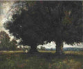 honeY Figures Under a Tree Art A4 Photo Print