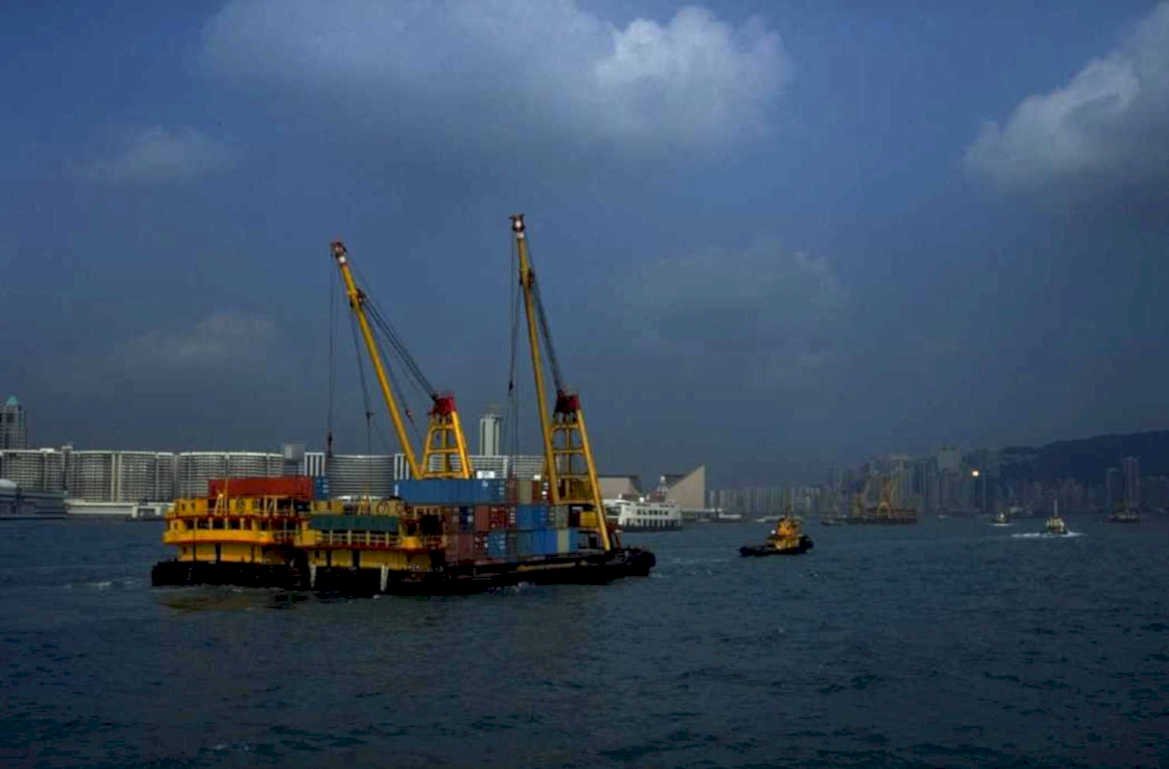 hong kong cargo 1980s 1990s A4 Photo Print