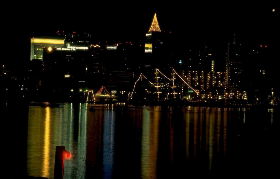 hong kong cityscape 1 Vintage A4 Photo Print