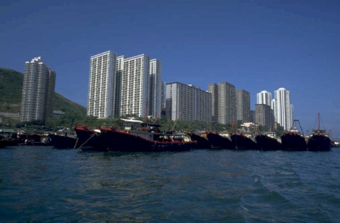 hong kong harbor 2 1980s 1990s A4 Photo Print