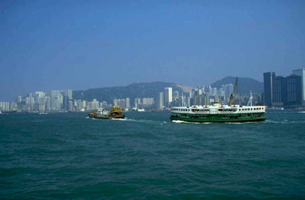 hong kong harbor 7 1980s 1990s A4 Photo Print