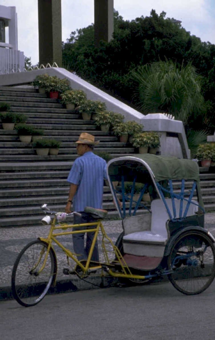 hong kong rickshaw 1980s 1990s A4 Photo Print