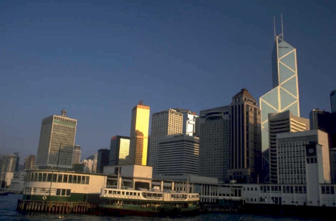 hong kong skyline 1 1980s 1990s A4 Photo Print