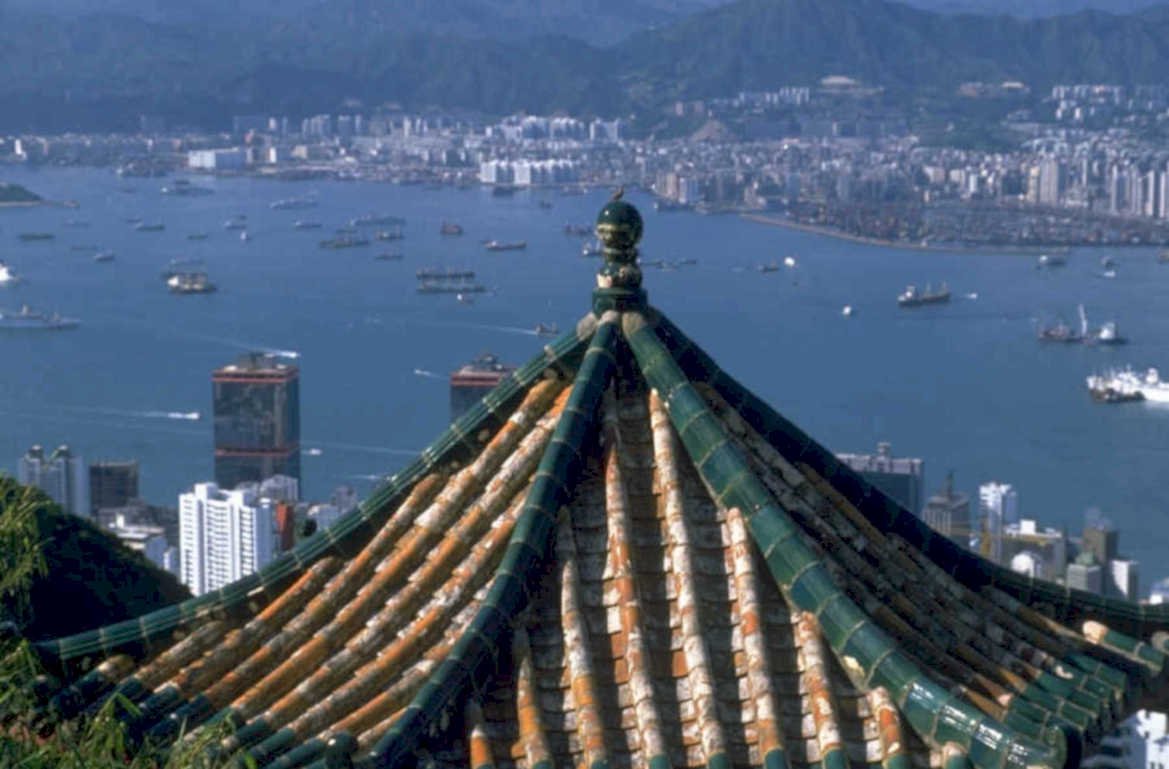 hong kong skyline 13 1980s 1990s A4 Photo Print