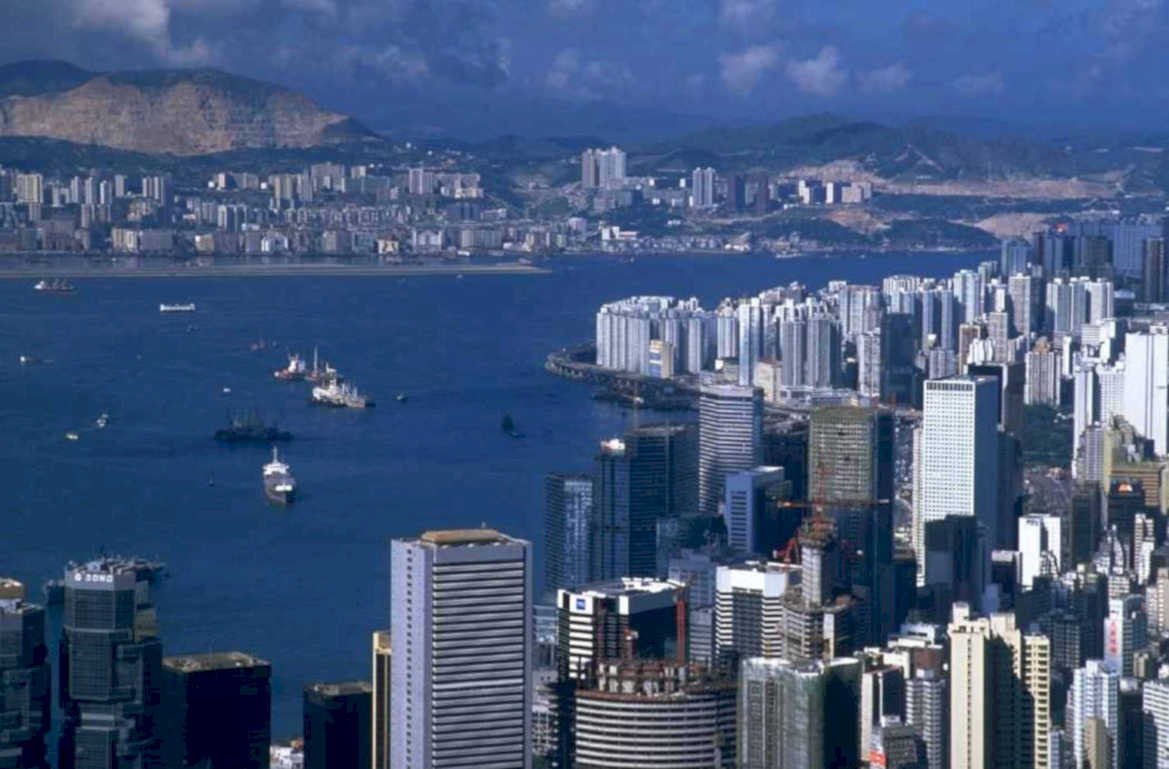 hong kong skyline 14 1980s 1990s A4 Photo Print