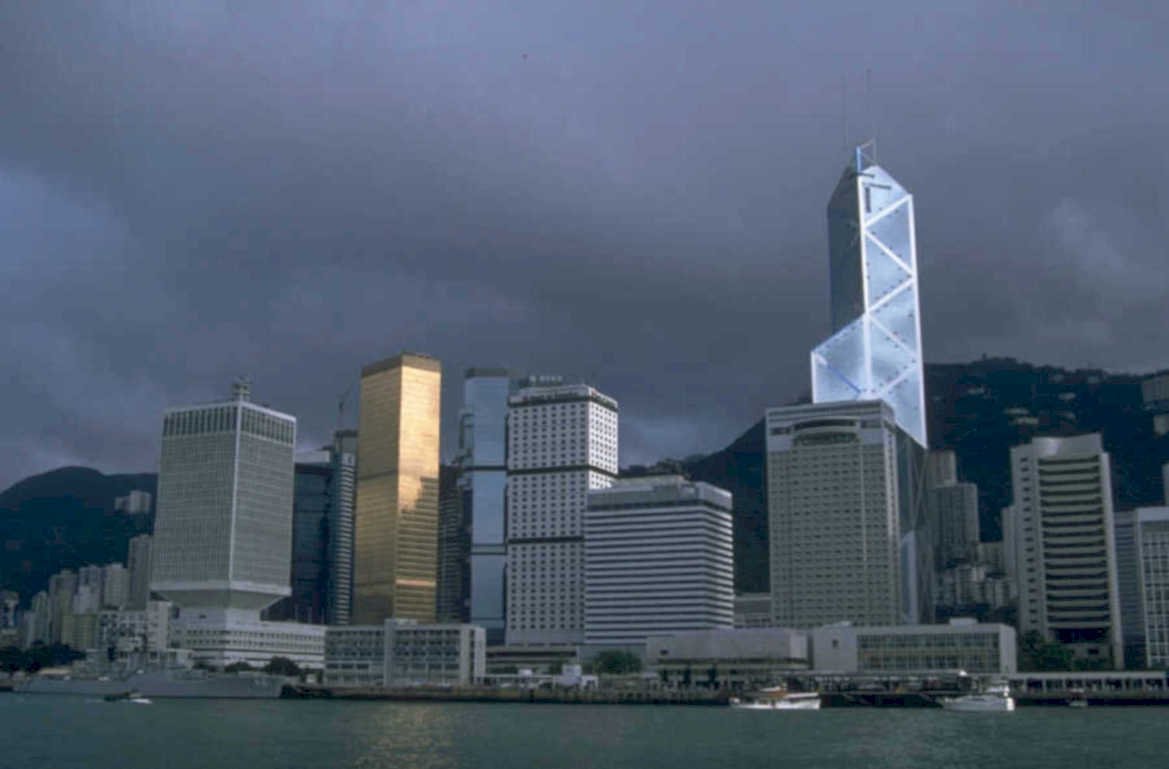 hong kong skyline 16 1980s 1990s A4 Photo Print