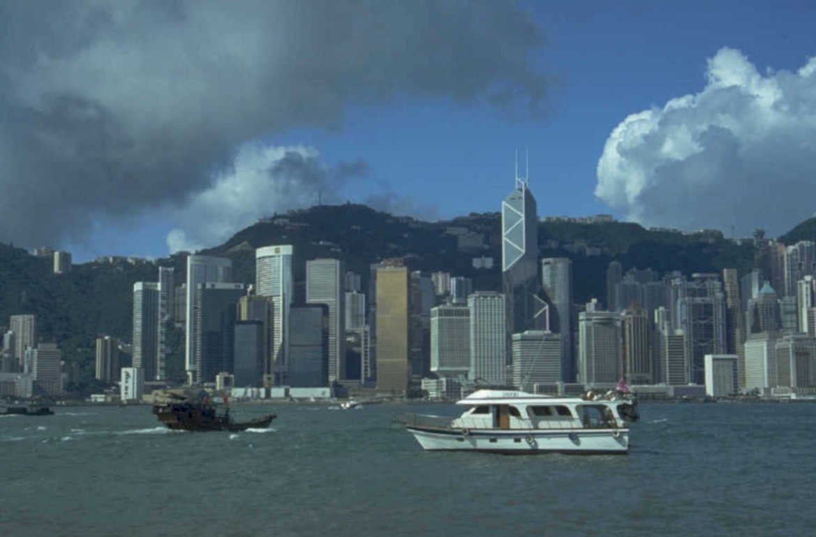 hong kong skyline 21 1980s 1990s A4 Photo Print
