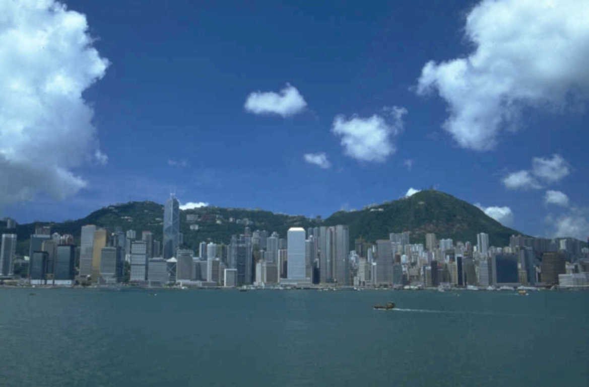 hong kong skyline 8 1980s 1990s A4 Photo Print