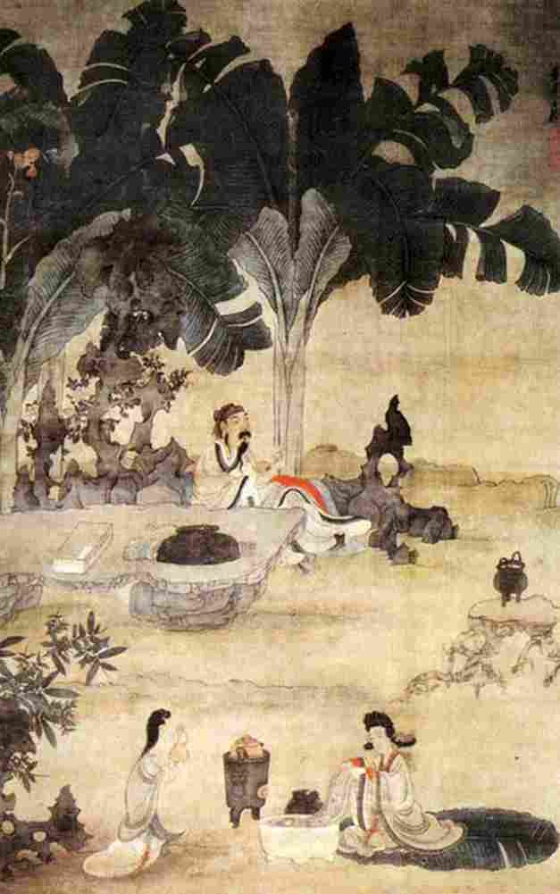 hongshou chen Drinking Wine in the Garden Art A4 Photo Print