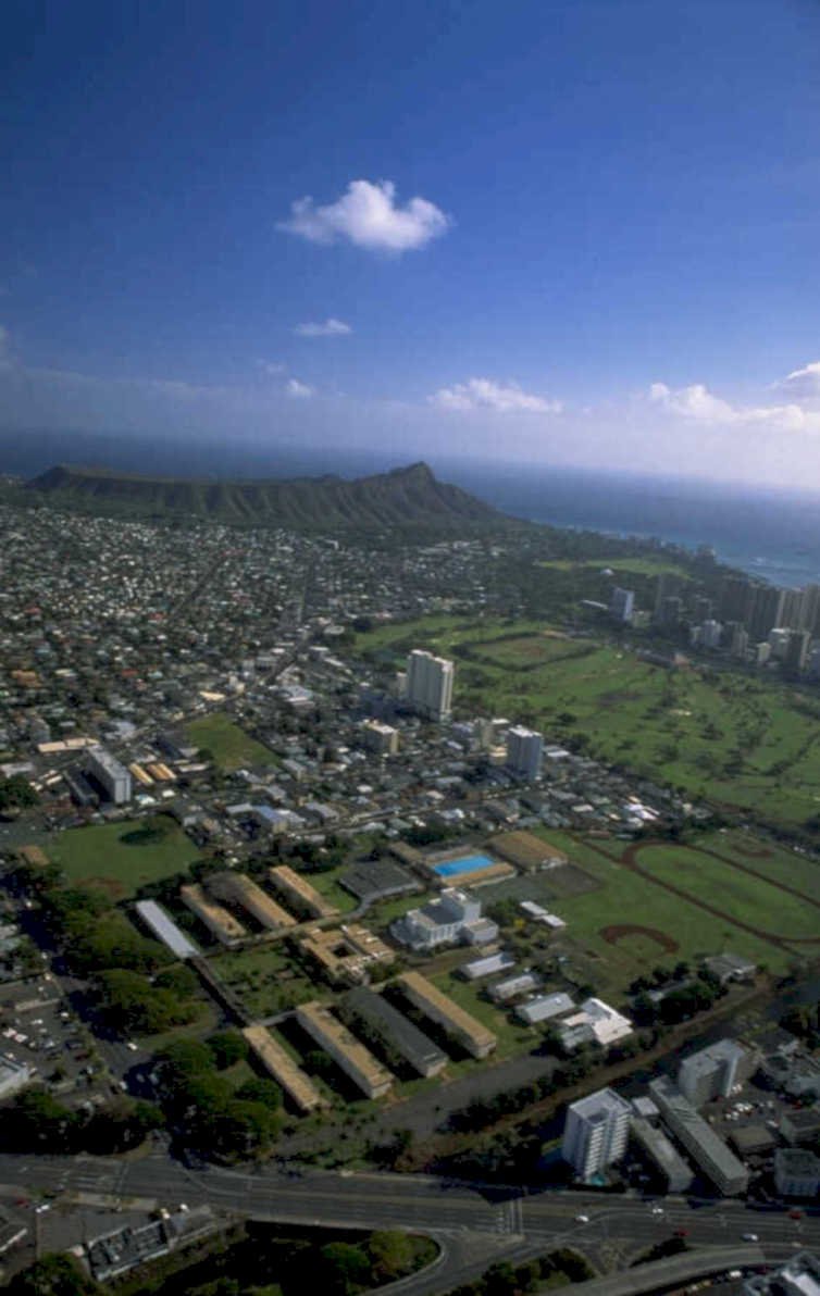 honolulu oahu landscape 1980s 1990s A4 Photo Print