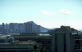 honolulu skyline hawaii Vintage A4 Photo Print