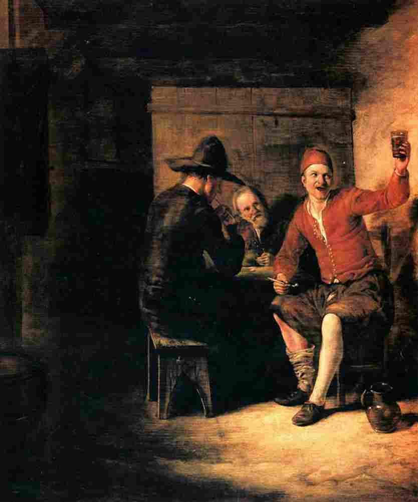hoo Merry Drinker Art A4 Photo Print
