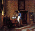 hoo interior with figures Art A4 Photo Print