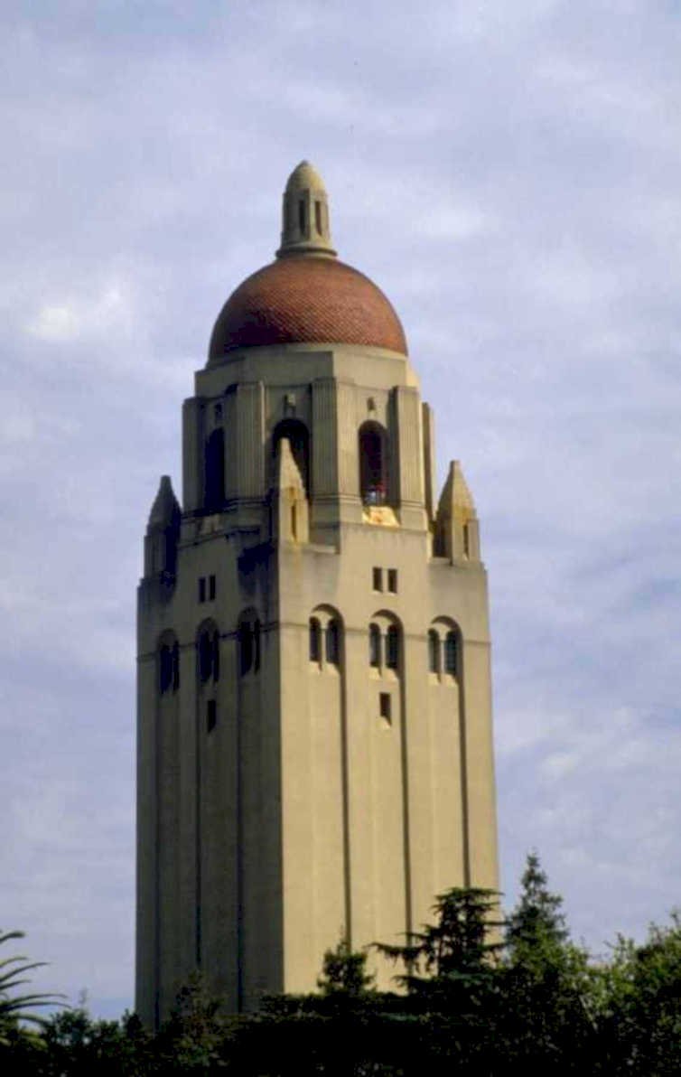 hoover tower stone 1980s 1990s A4 Photo Print