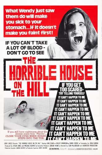 horrible house on hill  01 film star poster A4 Photo Print