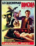 horror of dracula belgian movie poster Advert A4 Photo Print