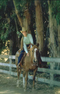 horse riding western Vintage A4 Photo Print