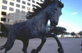 horse statue plaza Vintage A4 Photo Print