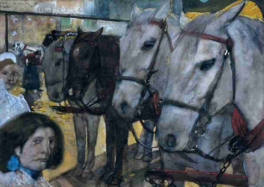 horses 5 Art A4 Photo Print UK