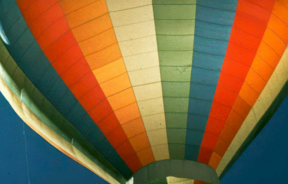 hot air balloon 1 Vintage A4 Photo Print
