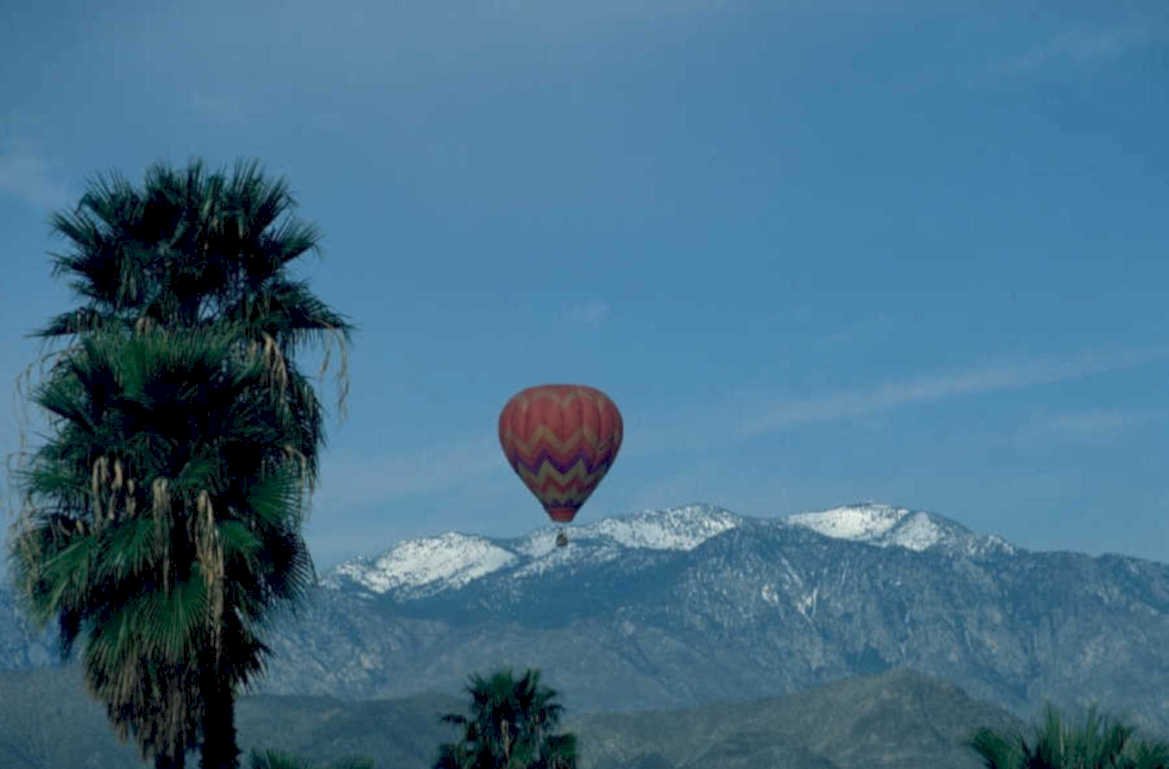 hot air balloon 1980s 1990s A4 Photo Print