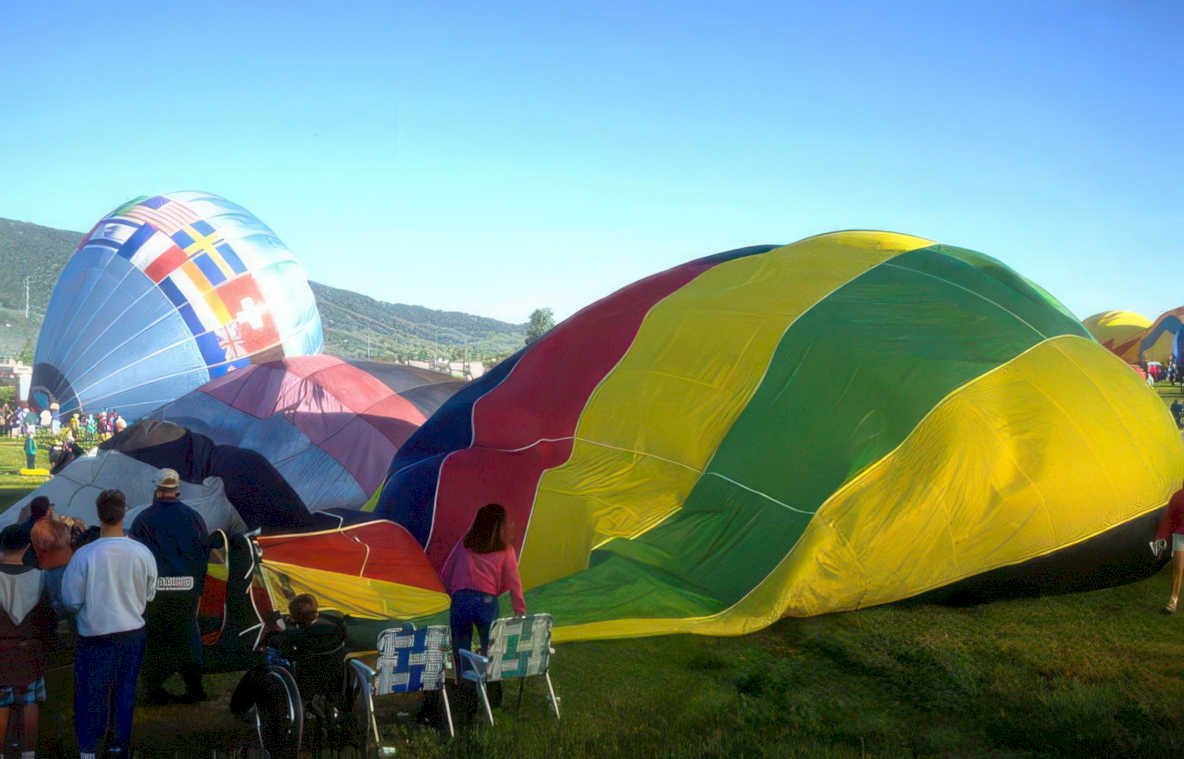 hot air balloon 27 Vintage A4 Photo Print