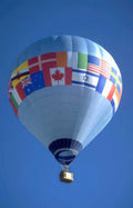 hot air balloon 35 Vintage A4 Photo Print
