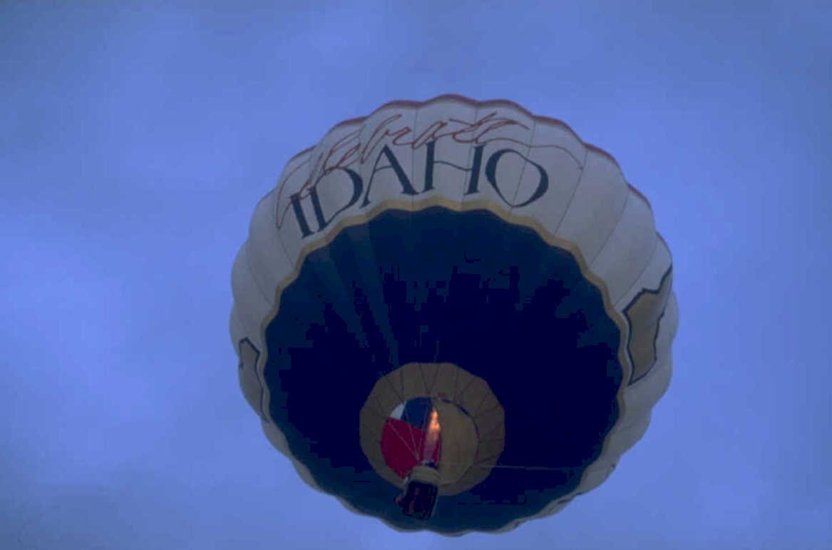 hot air balloon 4 1980s 1990s A4 Photo Print