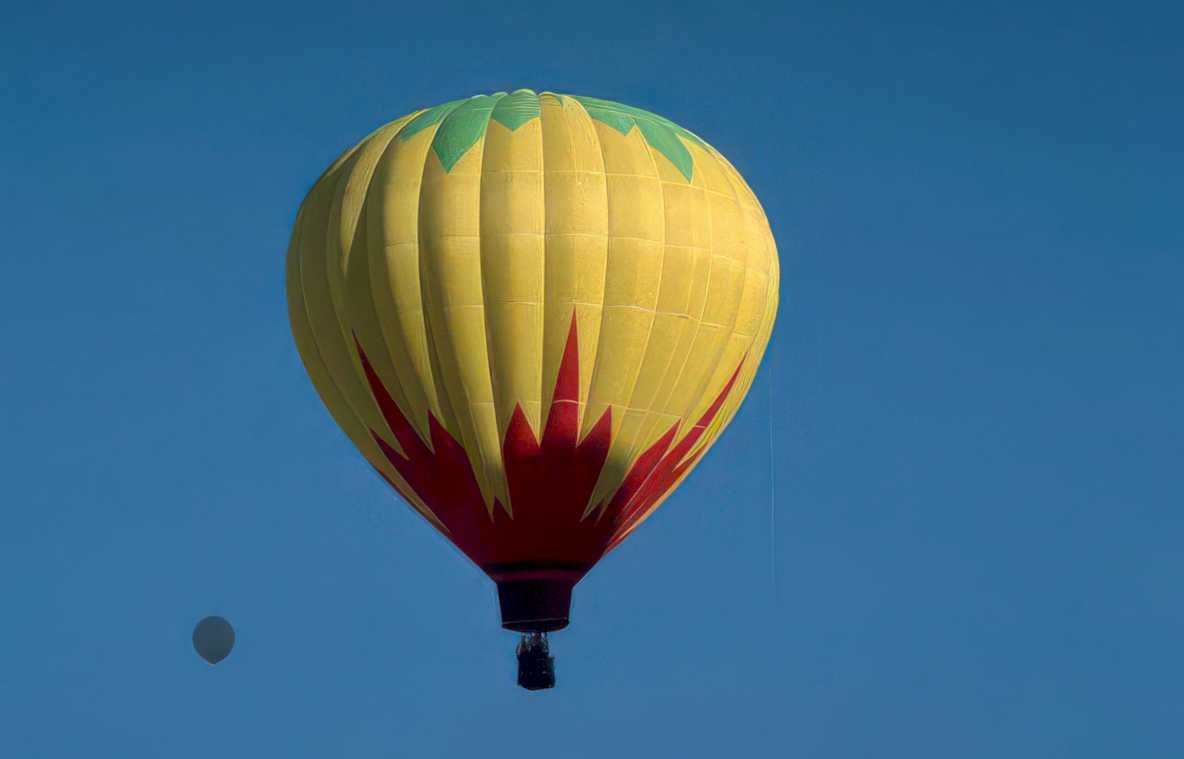 hot air balloon 40 Vintage A4 Photo Print