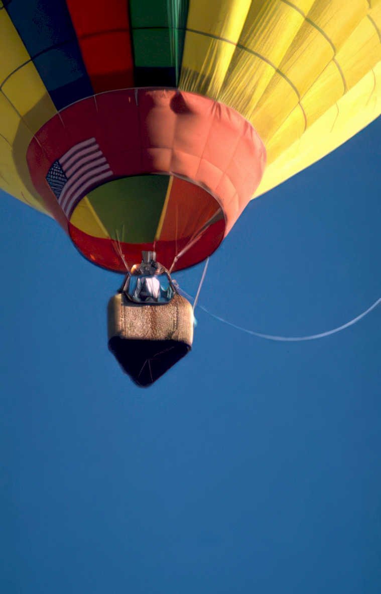 hot air balloon 41 Vintage A4 Photo Print