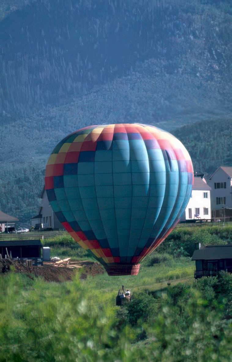 hot air balloon 42 Vintage A4 Photo Print