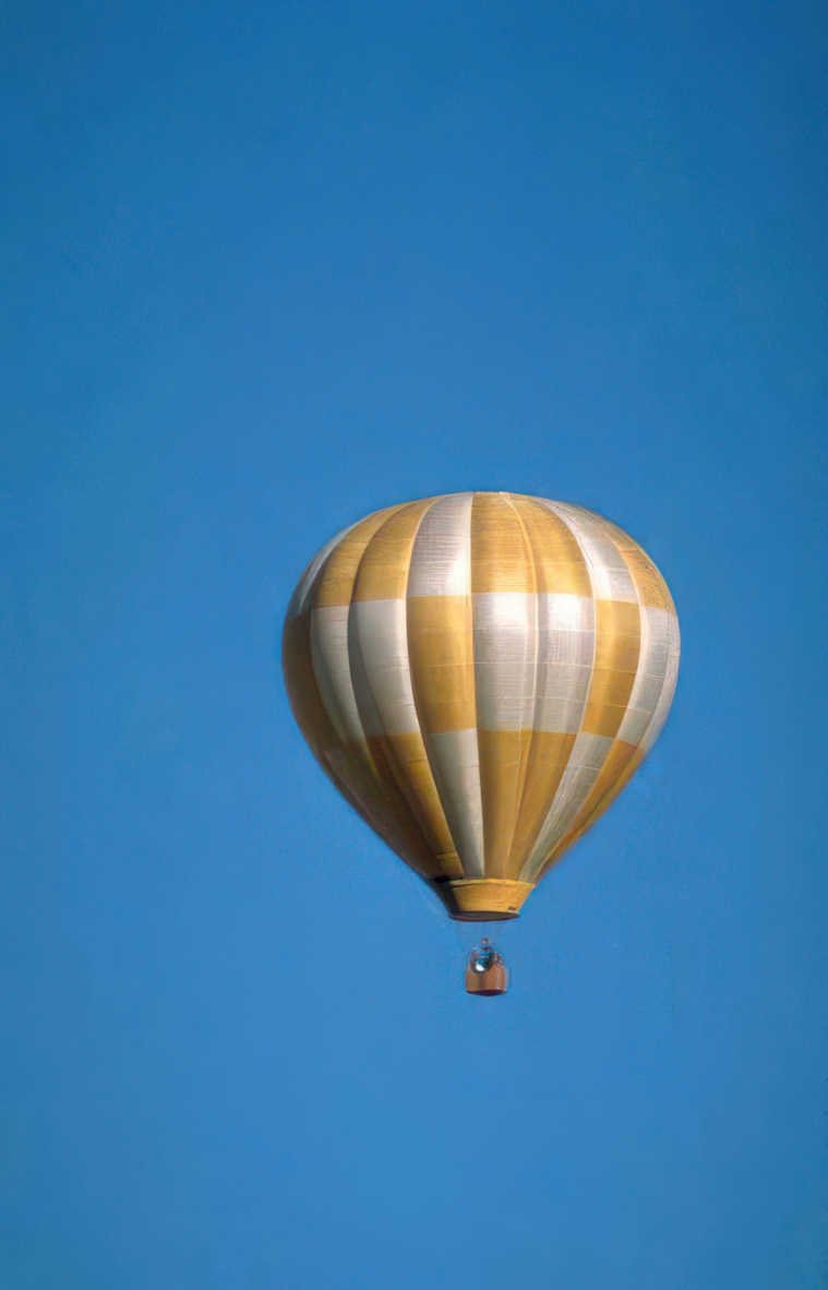 hot air balloon 51 Vintage A4 Photo Print