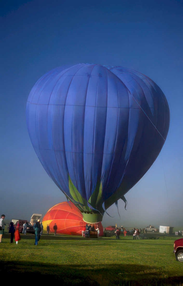 hot air balloon 57 Vintage A4 Photo Print