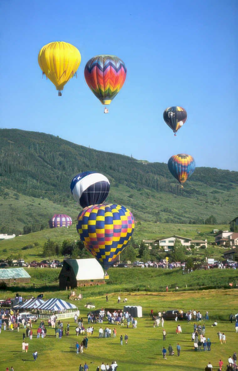 hot air balloons 11 Vintage A4 Photo Print