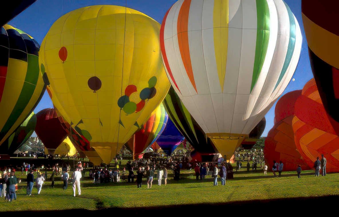 hot air balloons 21 Vintage A4 Photo Print