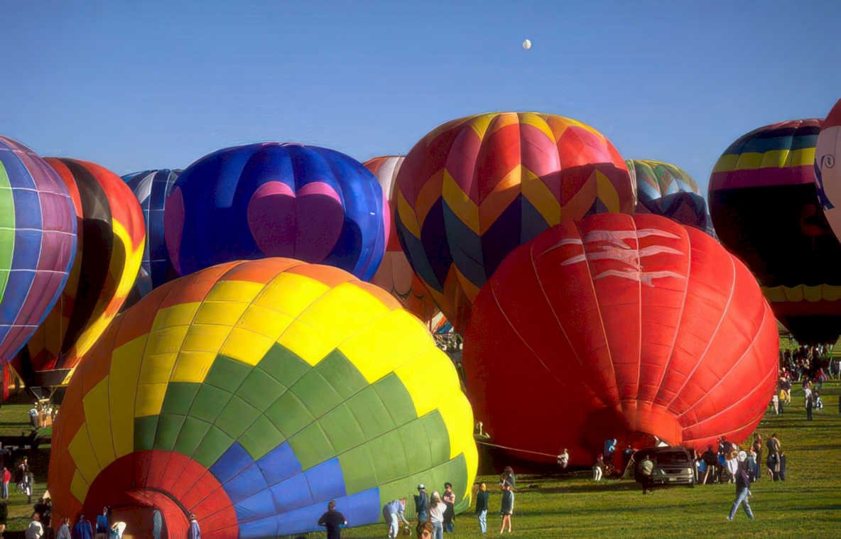 hot air balloons 23 Vintage A4 Photo Print