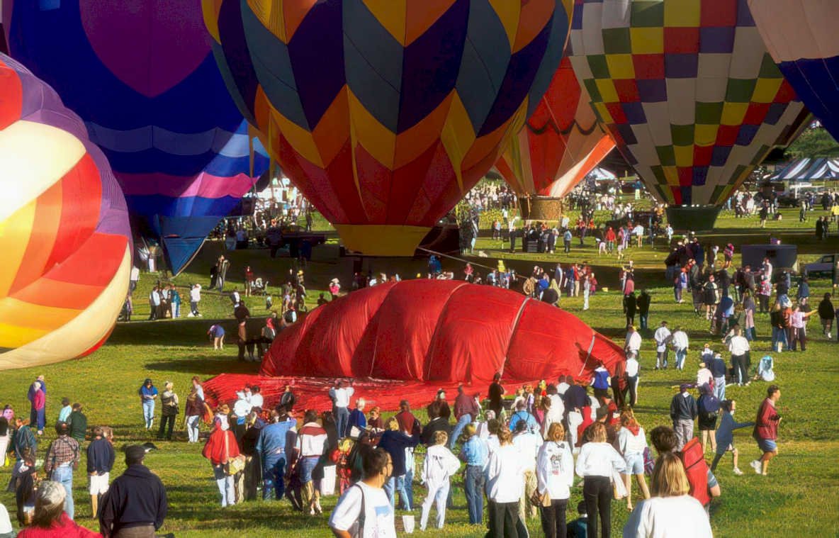 hot air balloons 26 Vintage A4 Photo Print