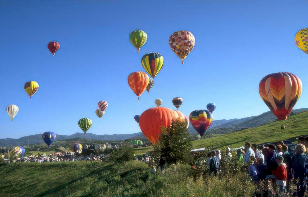 hot air balloons 30 Vintage A4 Photo Print