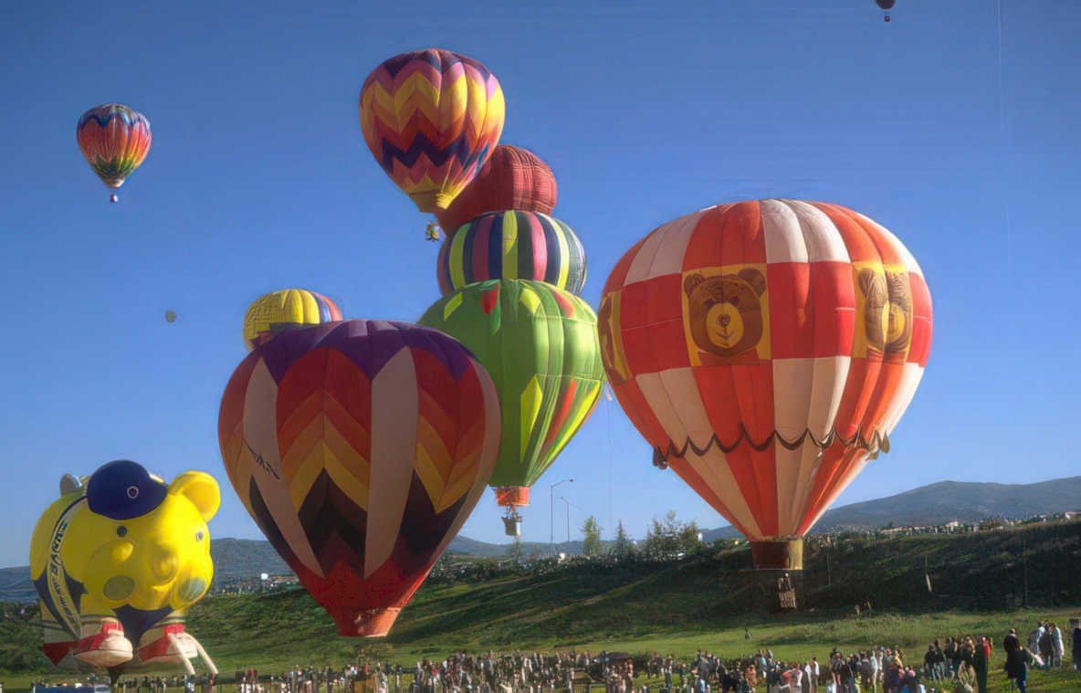 hot air balloons 34 Vintage A4 Photo Print