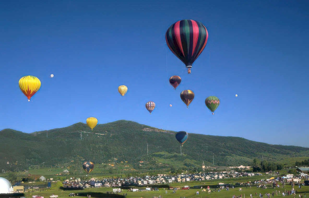 hot air balloons 36 Vintage A4 Photo Print