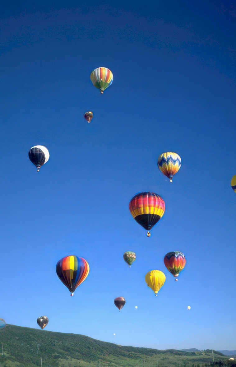 hot air balloons 39 Vintage A4 Photo Print