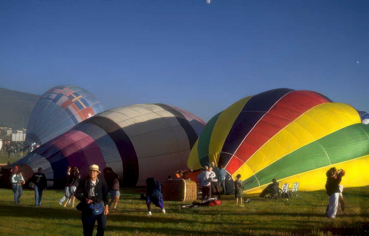 hot air balloons 4 Vintage A4 Photo Print
