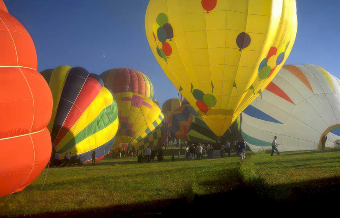 hot air balloons 47 Vintage A4 Photo Print